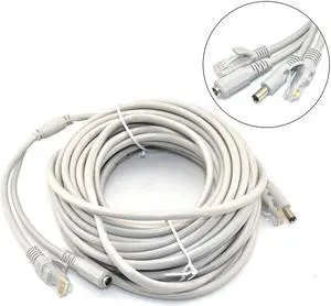 iKKEGOL 33ft 10M Cat5 Network Ethernet LAN Power Cable for CCTV IP Camera WiFi Router N