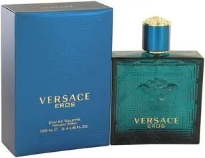 Versace Eros by Versace Eau De Parfum Spray 3.4 oz for Men Versace Eros by Versace Eau De Parfum Spray 3.4 oz for Men