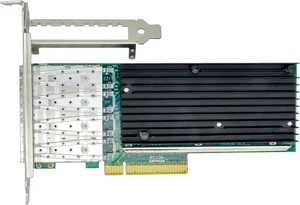 with Intel Chipset X710-DA4 4Port SFP+ 10Gb Ethernet Converged Network Card Adapter ISCSI NFS DDJKY PCI-e3.0 x8 Controller NIC with Intel Chipset X710-DA4 4Port SFP+ 10Gb Ethernet Converged Network Card Adapter ISCSI NFS DDJKY PCI-e3.0 x8 Controller NIC
