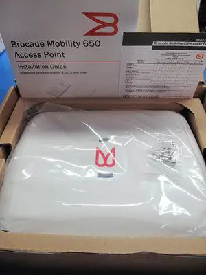 Brocade BR-AP065066030US Mobility 650 Wireless LAN Access Point Dual Radio - Wireless access point - 802.11 a/b/g/n (draft 2.0) - DC power