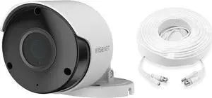 Wisenet SDC-79446BF 1080p Full HD CCTV Surveillance Weatherproof Bullet Security Camera 82ft IR Distance Plastic Housing 3.6mm Lens 103° Wide Angle