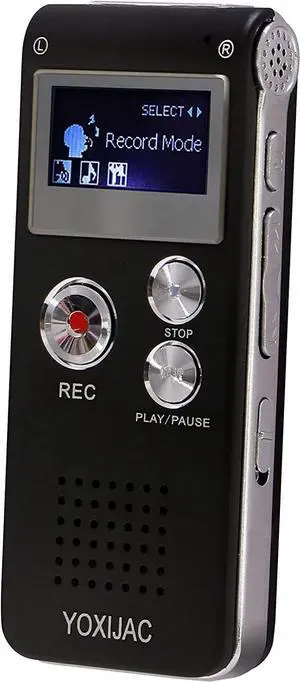 Digital Voice Recorders Voice Activated Recorder for Meeting Lecture 8GB Audio Recorder Recording Device A-B Repeat Portable Tape Recorder with MP3 Microphone (8GB)