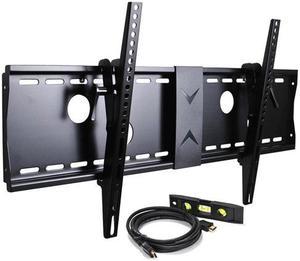 VideoSecu Tilt TV Wall Mount Bracket for most 37 39 40 42 43 46 47 48 50 52 55 58 60 65 70 inch LED LCD Plasma Flat Panel Screen Samsung Vizio Sharp Sony - Free HDMI Cable and Bubble Level 3KR