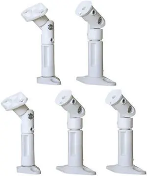 VideoSecu 5 White Color Universal Satellite Wall / Ceiling Speaker Mounts / Brackets 1Y0