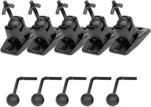 VideoSecu 5 Packs Ceiling Wall Bracket Home Theater Audio Satellite Surround Sound Speaker Mount M82