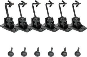 VideoSecu Universal 6 Packs Home Theater Audio Speaker Mount Wall Ceiling Brackets fit Bose Black BJU