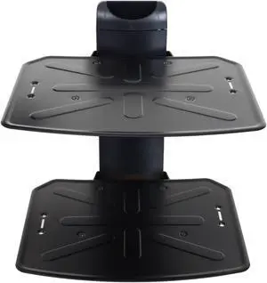 VideoSecu 2 Tier Shelf Wall Mount Bracket for DVD Players/ DVR/ VCR/ Cable Box/ Stereo/ DDS Receiver/ Media/ Blu-Ray/ Game Consoles/ HD Recorders /AV Accessories/TV Components under LCD LED Plasma WP6