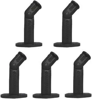 VideoSecu 5 Black Deluxe Speaker Mounts / Brackets for satellite speakers on Wall and Ceiling 1YR