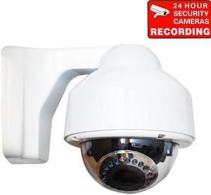 VideoSecu CCTV Dome Vari-focal 3.5~8mm Lens Outdoor Weatherproof Indoor IR Day Night Vision Security Camera Built-in 1/3" Sony Effio CCD for CCTV Surveillance AC5