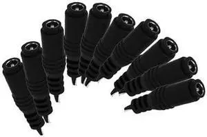 VideoSecu 10 Pieces of Female DC Power Pigtail Cord Wire Plug for CCTV Security Camera Surveillance 1VF