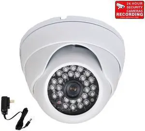 VideoSecu Built-in 1/3" SONY Effio CCD Security Camera Wide Angle Lens Outdoor Indoor Weatherproof Vandal Proof IR Day Night Vision 600TVL with Free Power Supply for CCTV Surveillance DVR System WQS
