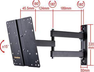 VideoSecu TV Wall Mount for VIZIO 24 26 28 29 32 37 39 40" LCD LED HDTV E321VT E321MV E321VL E322AR E3D320VX M320SL E370VL E370VLE E371VL M370SL E390i-B1E E390VL Full Motion TV Mount Bracket B65