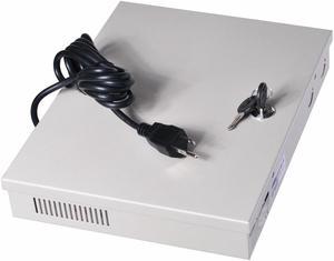VideoSecu CCTV 18CH Port Output 12V DC Regulated Power Distribution Box Supply Panel and Pigtails for Security Camera CFA