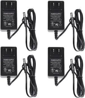 VideoSecu 4x Security Camera Power Supply Adapter 12V DC 2A 2000mA Regulated UL Listed 1ia