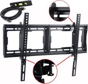 VideoSecu One Touch Tilt TV Wall Mount Bracket for most 26 27 29 32 37 39 40 42 46 47 50 55 58 60 64 65 70" LCD LED 3D HDTV Plasma Flat Panel Screen Displays - Free 10ft HDMI Cable & Bubble Level BBM