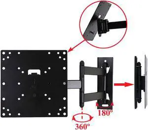 VideoSecu Long Arm Swivel Tilt TV Wall Mount Articulating Bracket for most 23 - 42 inch LCD LED Flat Panel Screen - Cable Management /Level Adjustment 3KB