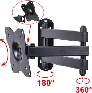 VideoSecu Articulating Tilt Swivel LCD LED TV Wall Mount for most 17 19 20 22 23 24 26 27 28" Monitor Flat Panel Screens, Full Motion TV Bracket with VESA 100x100/ 75x75 BHP