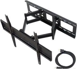 VideoSecu Full Motion Tilt Swivel TV Wall Mount for most 32 37 39 42 43 47 48 49 50 55 60" LCD LED UHD HDTV Flat Panel Screens with VESA 600x400/ 400x400/ 300x300mm BK7
