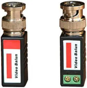 VideoSecu 10 Pcs of CCTV Mini Passive Surveillance Video Baluns Camera Network Transceiver for Cat5 Cable 1TC