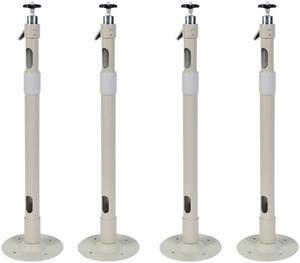 VideoSecu 4 Pack Security Camera Wall Ceiling Mount Bracket Long Drop Heavy Duty Aluminum Length Adjustable Stand WUK