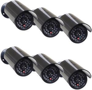 VideoSecu 6 Pack Fake Security Cameras Dummy IR Infrared LED Light CCTV Surveillance CNG