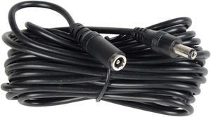 VideoSecu 15ft 12V DC Power Adapter Cable Pigtail Plug Extension Wire Cord 2.1mm x 5.5mm for CCTV Security Surveillance Camera W1U