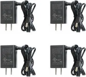VideoSecu 4 Pack Security Camera Power Supply 12V DC 500mA Regulated Switching Adapter CCTV Surveillance WVN