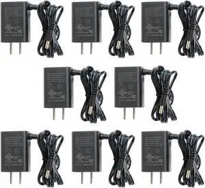 VideoSecu 8 Pack Universal Regulated 12V DC 500mA Power Supply AC to DC for CCTV Surveillance Security Camera WVO