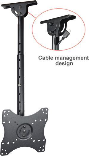VideoSecu Tilt Swivel TV Ceiling Mount for Most 27 28 29 32 39 40 42 43" LCD LED HDTV Some LED up to 47", with VESA 200x200/100x100mm, Loading up to 66 lbs, Height Adjustable bx1