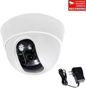 VideoSecu Built-in 1/3" Sony Effio CCD Dome Security Camera 600 TVL High Resolution 3.6mm Wide Angle View Lens with Power Supply for CCTV DVR Home Surveillance System aa8