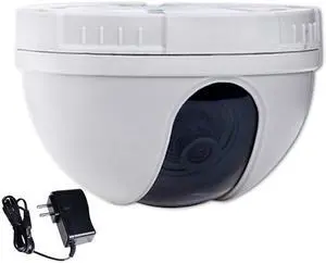 VideoSecu CCTV Indoor CCD Dome Security Camera 420TVL 3.6mm Wide Angle Lens with Power Supply for Home DVR Surveillance System AE3