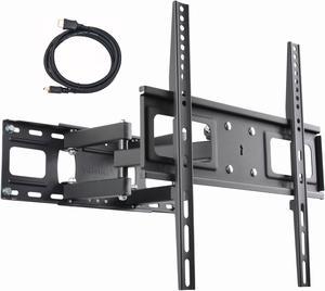 VideoSecu LCD LED Plasma TV Wall Mount for most 27 32 39 42 43 46 47 48 50 55" Flat Panel Screens, Tilt Swivel Articulating Full Motion TV Mount Bracket with loading 100lbs/ Max VESA 400x400mm bxk