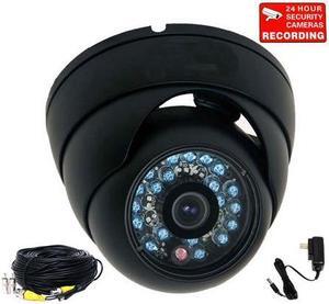 VideoSecu Outdoor Indoor Weatherproof Vandal Proof Security Camera 600 TV Lines High Resolution 3.6mm Wide Angle Lens IR Day Night Bulit-in 1/3" SONY CCD with Power Supply and Cable Surveillance 3A8