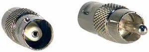 VideoSecu 10 Pcs of BNC Female RCA Male Adapters Connectors for CCTV Camera Connection bct