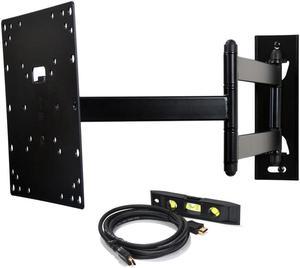 VideoSecu Full Motion Articulating Arm Tilt Swivel TV Wall Mount for Samsung 22 28 29 32 40 42 LED LCD HDTV Display with VESA 200x200mm Free 10ft HDMI Cable  Bubble Level AB4