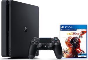 PlayStation 4 1TB Console with Star Wars: Squadrons - PS4 Slim 1TB Jet Black HDR Gaming Console, Wireless Controller and Game