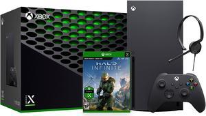 2020 Newest X Gaming Console Bundle - 1TB SSD Black Xbox Console and Wireless Controller with Halo Infinite and Xbox Chat Headset