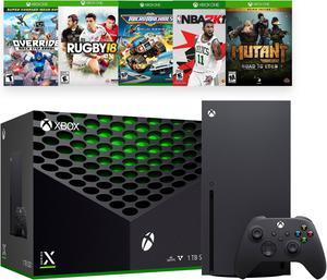 2021 Xbox Bundle - 1TB SSD Black Xbox Console and Wireless Controller with Five Games
