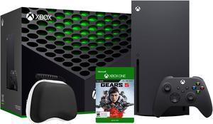 2020 Newest X Gaming Console Bundle  1TB SSD Black Xbox Console and Wireless Controller with Gears 5 Full Game and Xbox Controller Protective Hard Shell Case