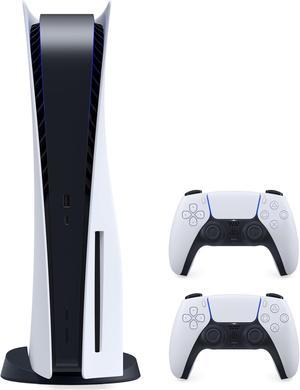 2021 New PlayStation Disk Version Console with 2 Wireless Controllers - White