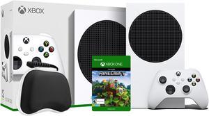2020 New Xbox All Digital 512GB SSD Console  White Xbox Console and Wireless Controller with Minecraft Full Game and Black Controller Protective Case