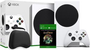 2020 New Xbox All Digital 512GB SSD Console - White Xbox Console and Wireless Controller with Sea of Thieves Full Game and Black Controller Protective Case