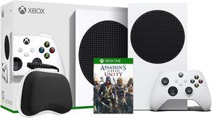 2020 New Xbox All Digital 512GB SSD Console - White Xbox Console and Wireless Controller with Assassin's Creed Unity Full Game and Black Controller Protective Case