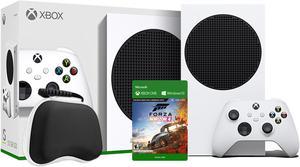 2020 New Xbox All Digital 512GB SSD Console  White Xbox Console and Wireless Controller with Forza Horizon 4 Full Game and Black Controller Protective Case