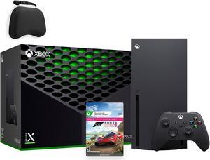 Latest Xbox Series X Gaming Console Bundle  1TB SSD Black Xbox Console and Wireless Controller with Forza Horizon 5 and Mytrix Controller Protective Case