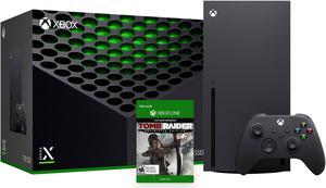 Latest Xbox Series X Gaming Console Bundle  1TB SSD Black Xbox Console and Wireless Controller with Tomb Raider Definitive Edition
