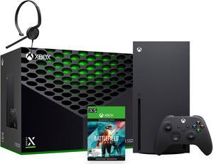 Latest Xbox Series X Gaming Console Bundle - 1TB SSD Black Xbox Console and Wireless Controller with Battlefield 2042 and Mytrix Chat Headset