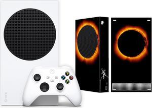 Microsoft Xbox Series S All Digital Gaming Console 512GB Solid State Drive White Xbox Console and Wireless Controller with Mytrix Full Body Skin Sticker-Eclipse