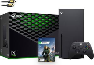 Latest Xbox Series X Gaming Console Bundle - 1TB SSD Black Xbox Console and Wireless Controller with HALO: Infinity and Mytrix HDMI Cable