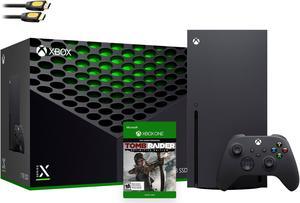 Refurbished Latest Xbox Series X Gaming Console Bundle  1TB SSD Black Xbox Console and Wireless Controller with Tomb Rider Definitive and Mytrix HDMI Cable